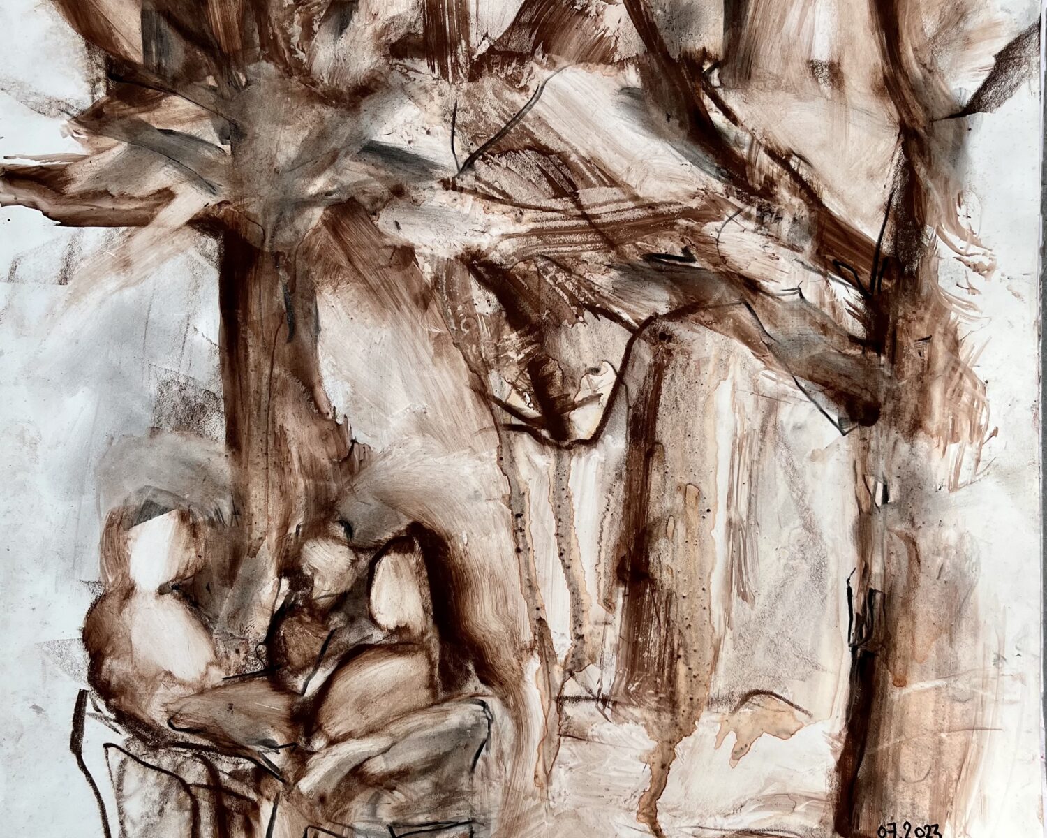 40x50 fusain